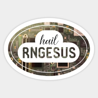 Rng Rngesus Funny Coder Coding Software Developer Sticker